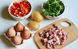 Preparazione Frittata waffle - Fase 1