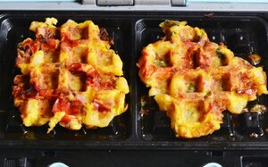 Preparazione Frittata waffle - Fase 3