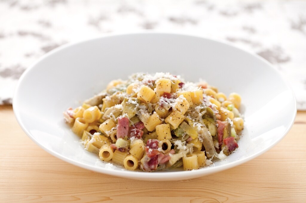 Ricetta Pasta Maritata Di Montagna Con Formaggio Stelvio Dop Carciofi E Speck Alto Adige Igp Cucchiaio D Argento