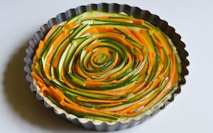 Preparazione Torta salata vegetariana - Fase 3