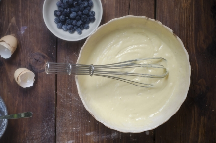 Preparazione Waffle alla ricotta e mirtilli - Fase 2 Preparazione Waffle alla ricotta e mirtilli - Fase 2