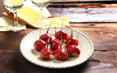 Bocconcini di castagne e bacon