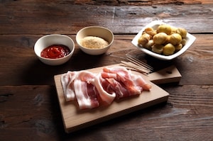 Preparazione Bocconcini di castagne e bacon - Fase 1