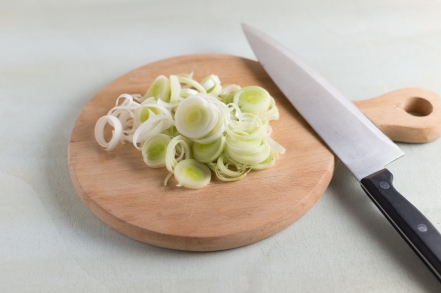Preparazione Cannelloni di verza e porri con salsa di zucca - Fase 1 Preparazione Cannelloni di verza e porri con salsa di zucca - Fase 1