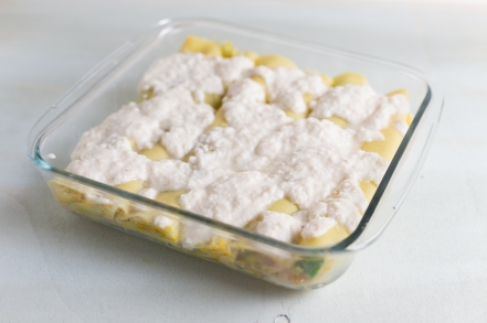 Preparazione Cannelloni di verza e porri con salsa di zucca - Fase 4 Preparazione Cannelloni di verza e porri con salsa di zucca - Fase 4