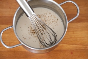 Preparazione Conchiglioni ripieni al bacon e melograno - Fase 2