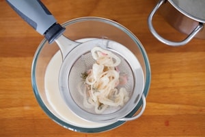 Preparazione Conchiglioni ripieni al bacon e melograno - Fase 3