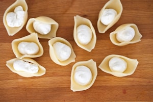 Preparazione Conchiglioni ripieni al bacon e melograno - Fase 3