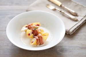 Preparazione Conchiglioni ripieni al bacon e melograno - Fase 5