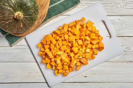 Preparazione Confettura di zucca - Fase 1 Preparazione Confettura di zucca - Fase 1
