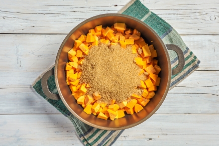 Preparazione Confettura di zucca - Fase 1 Preparazione Confettura di zucca - Fase 1