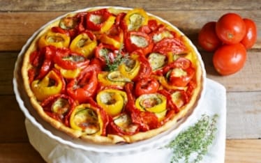 Crostata salata di peperoni