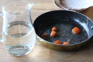 Preparazione Pappardelle con salsa di capesante allo zafferano - Fase 1
