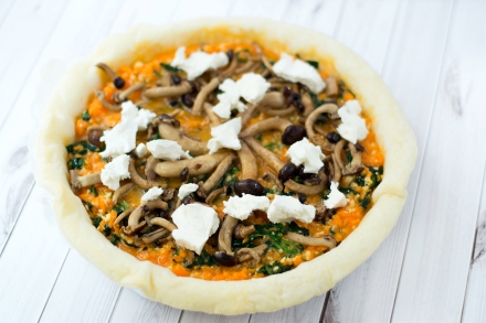 Preparazione Quiche alla zucca - Fase 3 Preparazione Quiche alla zucca - Fase 3