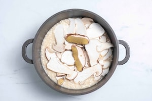 Preparazione Risotto ai funghi porcini - Fase 3