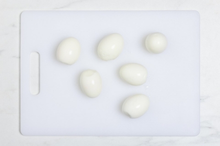 Preparazione Uova ripiene - Fase 2 Preparazione Uova ripiene - Fase 2