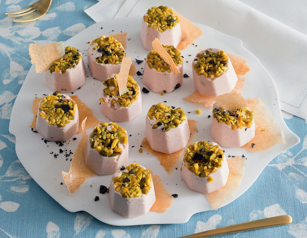 Bocconcini di mousse di mortadella ai pistacchi ricetta