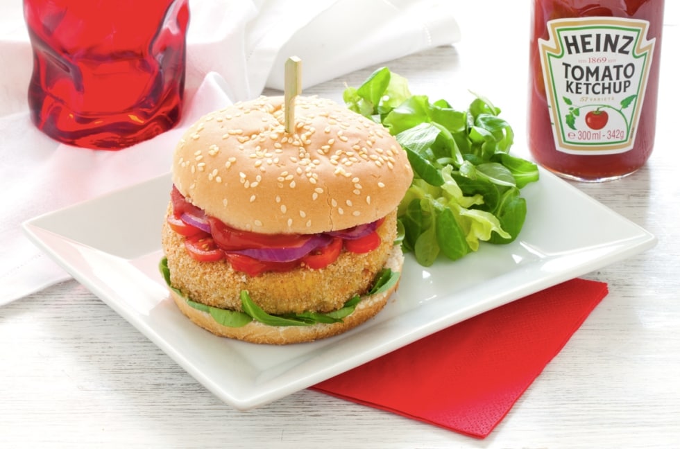 Burger vegano di ceci e verdure ricetta