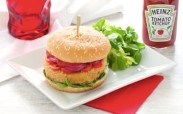 Burger vegano di ceci e verdure
