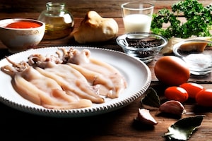 Preparazione Calamari ripieni - Fase 1