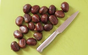 Preparazione Castagne al microonde - Fase 1