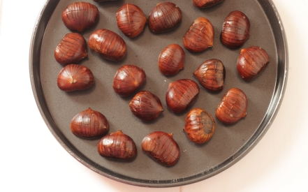 Preparazione Castagne al microonde - Fase 2 Preparazione Castagne al microonde - Fase 2