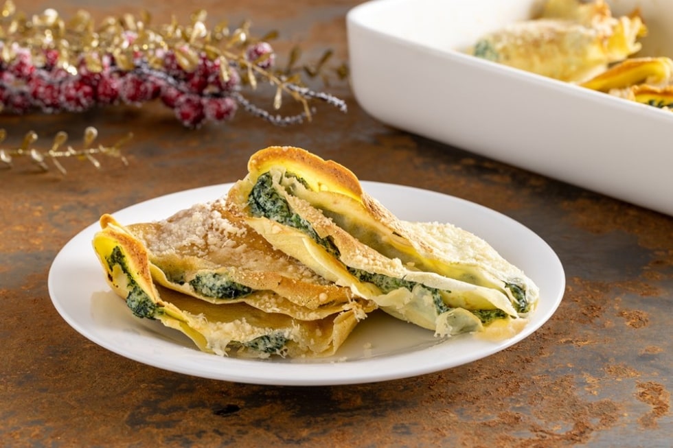 Crepes ricotta e spinaci ricetta