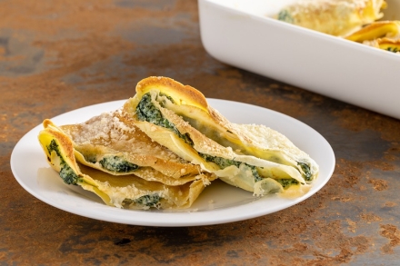 Preparazione Crepes ricotta e spinaci - Fase 6 Preparazione Crepes ricotta e spinaci - Fase 6