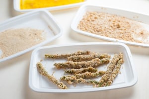 Preparazione Fagiolini fritti - Fase 1