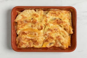 Preparazione Gratin di pane, zucca e formaggio - Fase 4