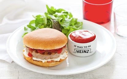 Hamburger di maiale con zucca e formaggio cremoso