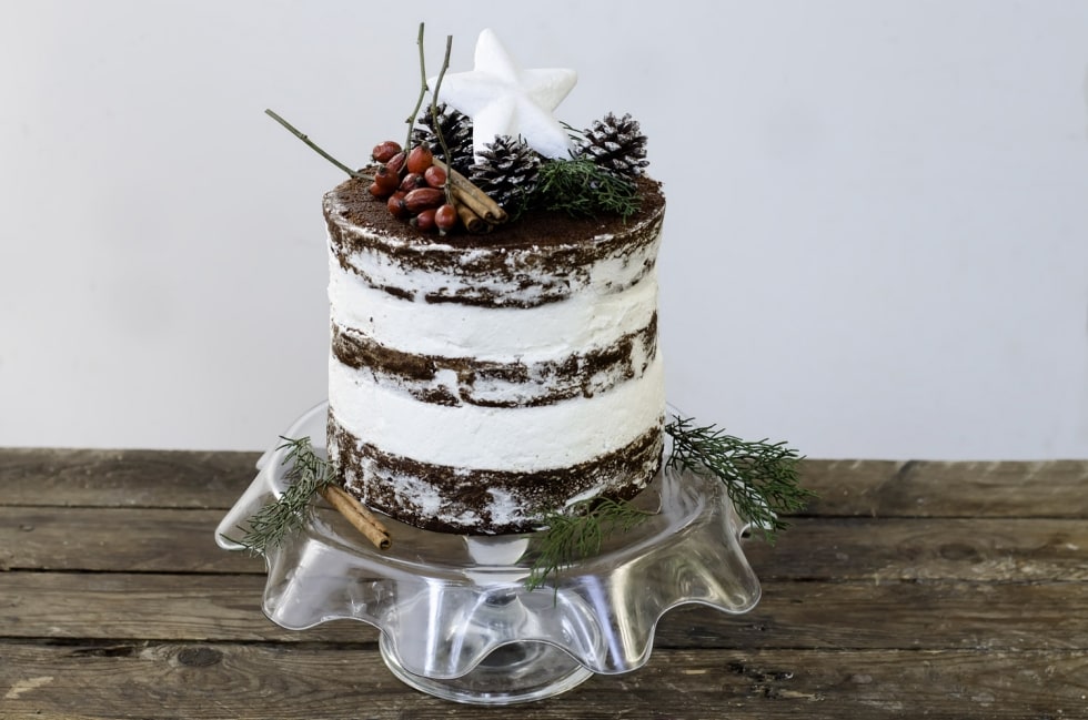 Naked cake al cioccolato ricetta