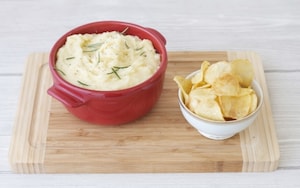 Preparazione Purè di patate con scalogno, rosmarino e chips croccanti - Fase 7