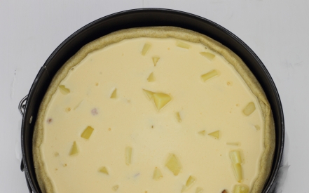 Preparazione Quiche lorraine - Fase 6 Preparazione Quiche lorraine - Fase 6