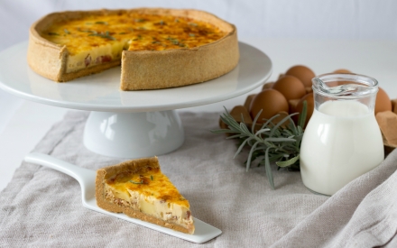 Preparazione Quiche lorraine - Fase 6 Preparazione Quiche lorraine - Fase 6