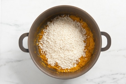 Preparazione Risotto alla zucca - Fase 3 Preparazione Risotto alla zucca - Fase 3