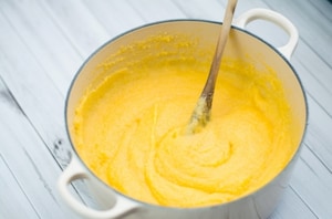 Preparazione Spiedini di polenta e formaggio - Fase 1