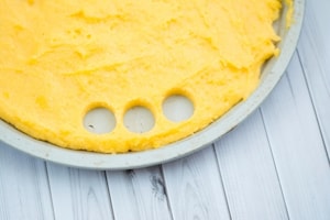 Preparazione Spiedini di polenta e formaggio - Fase 1