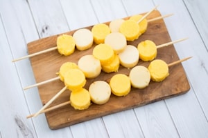 Preparazione Spiedini di polenta e formaggio - Fase 3