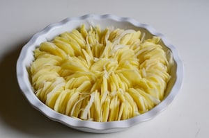 Preparazione Torta di patate al forno croccanti  - Fase 2