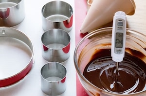 Preparazione Alberello di Natale di cioccolato e frutta secca - Fase 2