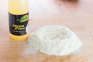 Preparazione Fettuccine di albumi - Fase 1