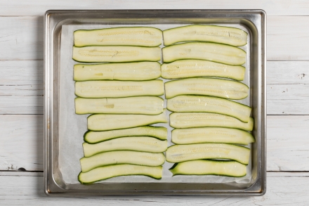 Preparazione Involtini di zucchine  - Fase 1 Preparazione Involtini di zucchine  - Fase 1