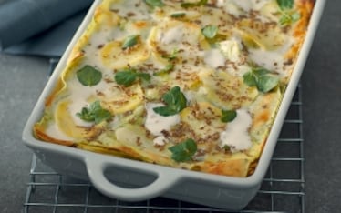 Lasagne verdi con patate e tartufo