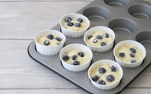 Preparazione Muffin ai mirtilli - Fase 6