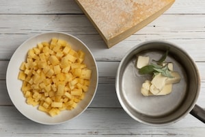 Preparazione Polenta taragna - Fase 1