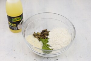 Preparazione Sformatini con piselli e funghi - Fase 1