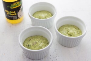 Preparazione Sformatini con piselli e funghi - Fase 2