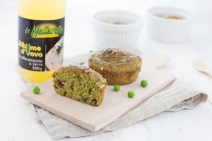 Preparazione Sformatini con piselli e funghi - Fase 2