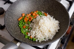 Preparazione Veggie fried rice - Fase 1